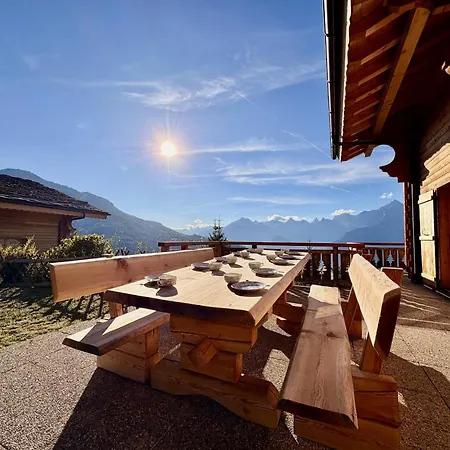 Chalet Chèvre D'or Sauna&view 10 Pers Veysonnaz